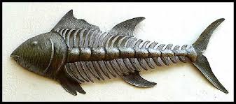 Metal Fish Wall Decor Recycled Steel