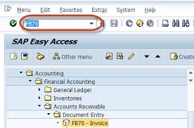 How To Create Customer Sales Invoice Fb70 In Sap Fico