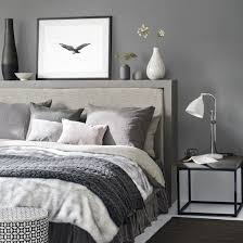 Dark Grey Bedroom With Cosy Bed Linen
