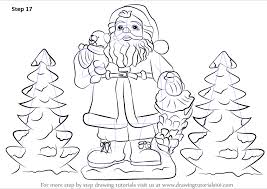 How do you draw santa step by step? Learn How To Draw Santa Claus With Gifts Christmas Step By Step Drawing Tutorials