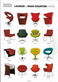 all types of chairs