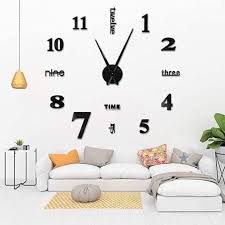 Stylish Clock Black For Living Room