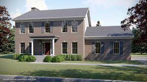 2 Story Colonial House Plan Wallace