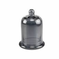 Grey Unity Glass Decorative Candle Bell