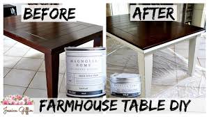 Unlike most of my friends, i was never that entertained by renovation shows — until i watched chip and joanna gaines on fixer upper. Diy Farmhouse Table Makeover Magnolia Home Chalk Paint Review Youtube