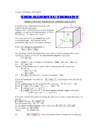 A Level Thermal Physics