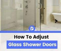 how to adjust glass shower door hinges