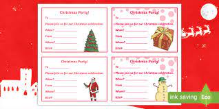If you wish to invite some friends over for tea and enjoy a carefree evening, you can use this option. Christmas Party Invitation Blank Templates Teacher Made