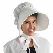 pioneer amish woman white bonnet