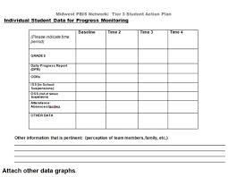 Use A Data Sheet To Collect Baseline Data And Progress