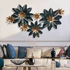 Luxury Lotus Flowers Metal Wall Decor