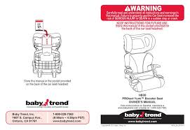 Baby Trend Hb38 Owner S Manual Pdf