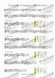 Violin Scales And Arpeggios Grade 2 For Solo Instrument Solo Violin By Andrew Hsu Sheet Music Pdf File To Download