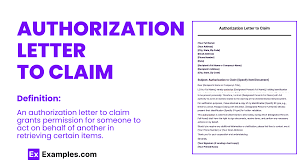 authorization letter to claim 18