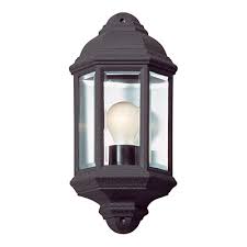 half lantern black 1xe27 radiant lighting
