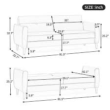 Gray Velvet Convertible Futon Sofa Bed With Storage
