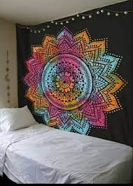 Star Tie Dye Mandala Tapestry Wall Hanging