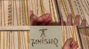 tanishq beautiful gold chain collection