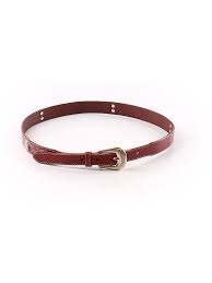 Details About Fossil Women Red Leather Belt Xs