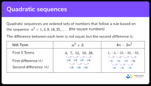 Quadratic Sequences Gcse Maths