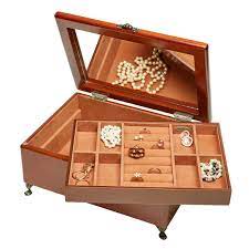 mele and co kinsley wooden jewelry box