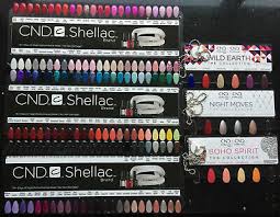Cnd Shellac Salon Nail Tip Color Chart Palette 3pc Set