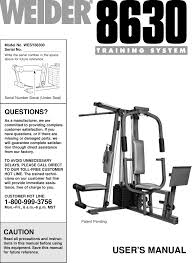 Weider 8630 Exercise Chart Best Picture Of Chart Anyimage Org