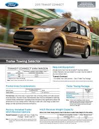 2015 Ford Transit Connect Towing Capacity Information