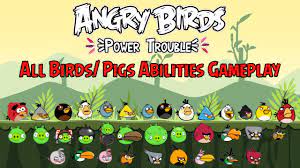 Angry Birds Power Trouble - All Birds/ Pigs Abilities Gameplay
