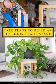 Small Outdoor Plant Stand Build Plans