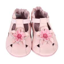 Infant Girls Robeez Pretty Pansy Size 6 12mos M Pink