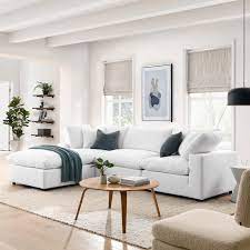 sectional sofa set white by modway