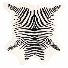 etsy zebra print cowhide rug african