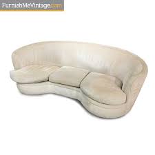 kidney bean crescent shaped curved sofa