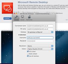 Note that the remote desktop size is determined upon connecting to a server. Download Microsoft Remote Desktop Connection Client For Windows 7