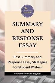 how to write a response essay