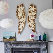 Distressed Angel Wing Wall Decoration