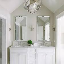 tall silver beaded bathroom vanity