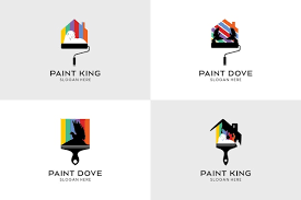 Wall Paint Icon Symbol Logo Design With