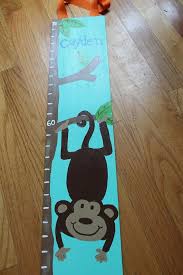 Hand Painted Jungle Growth Chart By Daisypatch44 On Etsy