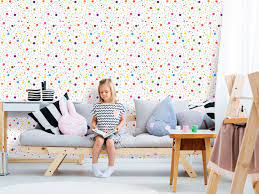 Wallpaper Rainbow Polka Dots Dots