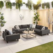 Tranquility Fabric Corner Sofa Set With