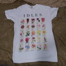 Idles Flower Chart Band T Shirt Only Worn Depop
