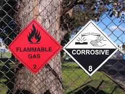 handling corrosive substances in the