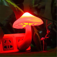 Lncdis Colorful Energy Saving Mushroom Led Night Light Sensor Control Lamp Bedside Wall Walmart Com Walmart Com
