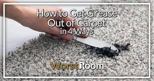 how to get grease out of carpet in 4