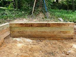 building a timber retaining wall how