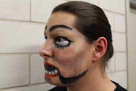 creepy doll ventriloquist dummy makeup