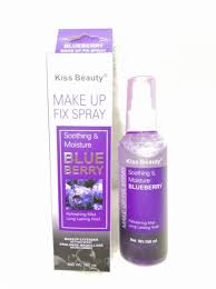 kiss beauty makeup fix spray blueberry