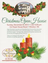 Christmas Open House Historic Hope Plantation Windsor Nc Museum